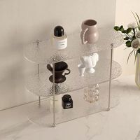 Support de rangement en acrylique à motif ondulé pour tasses, présentoir cosmétique, organisateur de bureau pour coiffeuse, maison et bureau