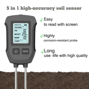 Testeur de sol SGS13 Humidimètre à double sonde de haute précision (avec mesure de la température, de l'humidité, du pH, de la fertilité et de la lumière) - Product Image 2