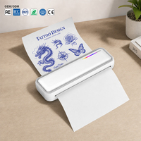 Imprimante portable A4 X9 BT sans fil 200 DPI thermique sans encre pour étiquettes de tatouage, photos, documents, croquis – Cadeaux de vacances