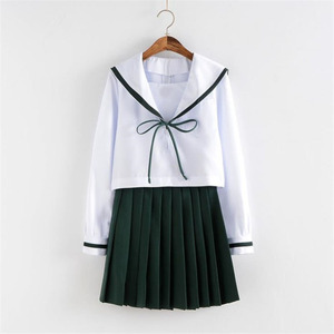 日本の女子高生コスプレセーラースーツホット販売制服コスプレティーンガールズJK制服