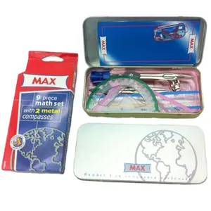 Juego de papelería para niños de regreso a la escuela 13 piezas Academy Marshal Oxford Geometry Mathematical Set - Product Image 1