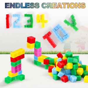 Mini cubes empilables qui collent à n'importe quoi, blocs collants non toxiques et sans danger pour les enfants, blocs en gelée non toxiques pour la maternelle, pour la construction - Product Image 3