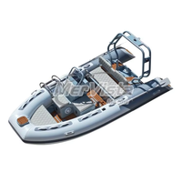 Vente flash - Bateau pneumatique rigide CE 13 pieds avec coque en aluminium Hypalon 390, console centrale de luxe