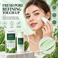 Stick multi-balsamique raffinant les pores à l'extrait de cactus, marque privée, 20g, avec Squalane, Zinc PCA, Adénosine, Caféine, Soin du visage coréen