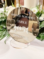 Cartes de table personnalisées vintage rondes pour mariages et banquets, cartes de placement personnalisées, cartes de placement sur pied, décorations de fête