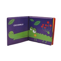 Libros de Espuma EVA Suave Estilo Edicart, Libro de Baño Educativo y Colorido para Niños, 8 Artículos, 0+, Hecho en Italia