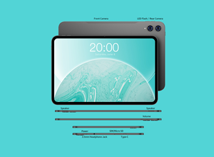 Odea <span class=keywords><strong>A13</strong></span> máy tính bảng <span class=keywords><strong>PC</strong></span> 13.4inch unisoc t7280 20GB Ram (8GB + 12GB mở rộng) 128GB lưu trữ <span class=keywords><strong>Android</strong></span> 15 8000mAh máy tính bảng lớn - Product Image 6