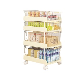 लिविंग रूम स्नैक्स पेय और घरेलू वस्तुओं के लिए चल भंडारण रैक ड्रॉअर आयोजक ट्रॉली - Product Image 2