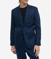 2023 manteaux Logo personnalisé extérieur utilitaire lin Blazer hiver Satin Baseball veste Blazers pour hommes