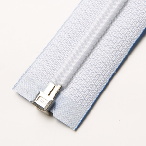 SBS # Fermeture éclair en nylon à 7 dents transparentes à glissière inversée avec ruban adhésif en PU bleu clair motif algues pour vêtements de villégiature et mode plage - Product Image 5