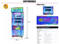 Machine à griffes à monnayeur pour peluches avec armoire de 80 cm pour zone de jeux de centre commercial