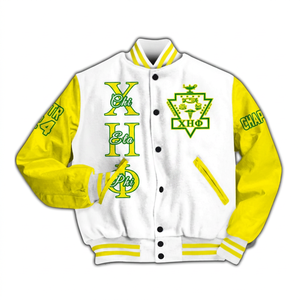 เสื้อแจ็คเก็ตนักเรียนชาย CHI ETA PHI ปักโลโก้ด้านหน้า สำหรับฤดูใบไม้ร่วงและฤดูหนาว คุณภาพสูง เป็นมิตรกับสิ่งแวดล้อม สไตล์ลำลองทันสมัย ผลิตจากโพลีเอสเตอร์/ผ้าฝ้าย - Product Image 1