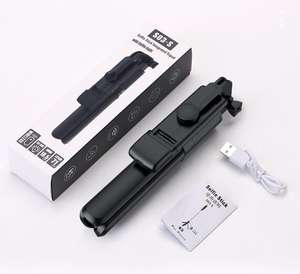 Bastão de Selfie Portátil 360 Graus com Rotação Sem Fio Bluetooth, Tripé Flexível com Luz LED para Smartphone - Product Image 5