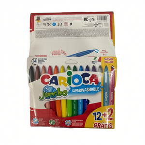 Set di Pennarelli Carioca Jumbo 12+2 Super Lavabili per Arte - Product Image 2