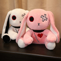 Poupée d'halloween en peluche pour femme, lapin foncé, fille, casse-cœur, gothique, femme, Punk foncé, lapin Reborn, gothique, Halloween, jouet