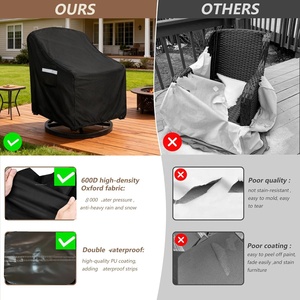Outdoor <strong>Swivel</strong> Lounge <strong>Chair</strong> <strong>Cover</strong>,Waterproof Outdoor <strong>Chair</strong> <strong>Covers</strong>, Patio Furniture <strong>Cover</strong> for <strong>Swivel</strong> Patio Lounge <strong>Chair</strong> - Product Image 3