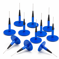 Kit de réparation de pneus Blue Mushroom avec tige métallique et outil manuel pour pneus radiaux sans chambre à air de voitures/camions lourds - Certifié ISO