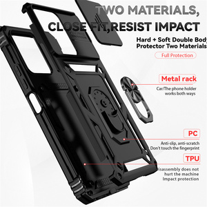 Funda para <span class=keywords><strong>Xiaomi</strong></span> <span class=keywords><strong>Poco</strong></span> X7 <span class=keywords><strong>Pro</strong></span>/Redmi 15T/15T <span class=keywords><strong>Pro</strong></span>/15C con Ventana Deslizante, Anillo de Soporte, Protección Antigolpes, Funda de Lujo para Teléfono Celular - Product Image 4