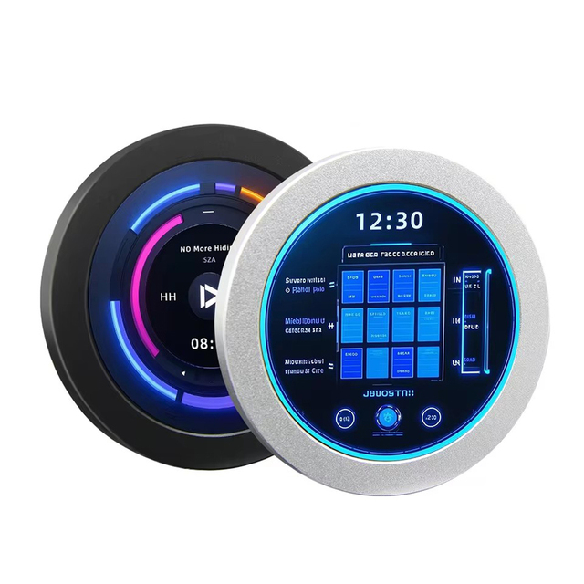 2.8 Inch IPS Round Screen Display Kit 480 * 480 Computer Case Water Cooled Monitoring Screen CNC Silver Shell