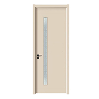 Vente chaude Design Minimaliste Moderne Intérieur Extérieur PVC WPC Porte pour Usage Domestique Imperméable au Feu pour Supermarché Cuisine