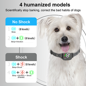 Kalung Kejut Anjing Layar LED Sensitivitas Tinggi Tahan Air Aman Menghentikan Gonggongan Pelatihan Anti Gonggongan Kalung Kejut Anjing - Product Image 2