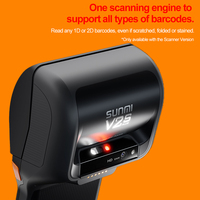 Terminal de paiement mobile SUNMI V2S Plus, Android 11, avec imprimante 58 mm, paiement NFC, pour restaurant