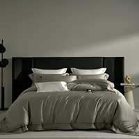 Housse de couette en dentelle double creuse de luxe légère de style italien en coton 100TC 100 super fins pour toutes les saisons