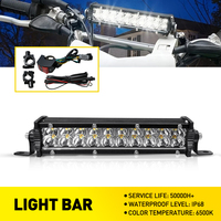 Kit de phares LED, barre lumineuse blanche et jaune, projecteur LED, lumière de travail pour Honda CRF250R Yamaha YZ450F DRZ400