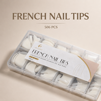 506 faux ongles français demi-couvrants en acrylique pour extension d'ongles, usage professionnel en salon ARNAILO