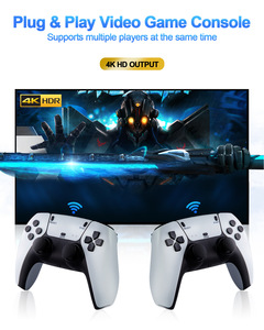U9-consola de videojuegos inalámbrica, 2,4G, HD, PSP, Retro Home TV, 64 GB, más de 10000 juegos con FC <span class=keywords><strong>PS1</strong></span> - Product Image 3