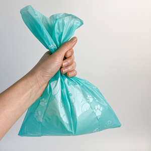 Sacs à déchets pour animaux de compagnie compostables imprimés en gravure, parfum menthe, épaisseur 20 µm, pour la promenade, les voyages, la maison et l'usage domestique - Product Image 2
