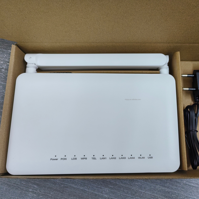 ZTE F670L Dual Band 4GE+4WIFI+POTS 2.4G &5G AC1200 WiFi GPON ONU ONT Fiber Optic Modem