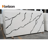 Dalle de pierre de quartz Horizon 93% cristal de quartz naturel composite matériau de construction durable pour comptoir de surface d'îlot de cuisine