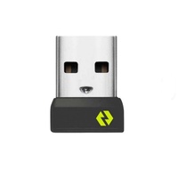 Récepteur USB Bolt/Unifying 2.4G pour ordinateur portable - Adaptateur 6-en-1 en ABS noir, empilable jusqu'à 6 appareils