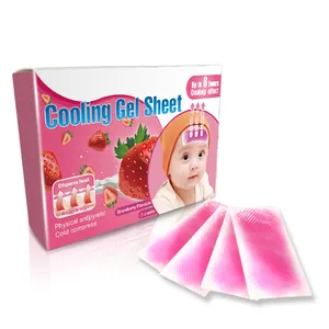 ODM/OEM Tự Nhiên L-mentholum Sốt Gel Pad Hydrogel Sốt Pad Hydrogel Sốt Làm Mát Pad Vá