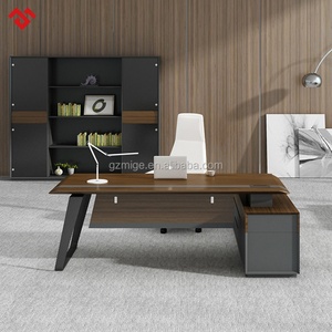 Modern Convertible Extendable Wooden Executive Office <b>Desk</b> for Commercial Use - Product Image 1