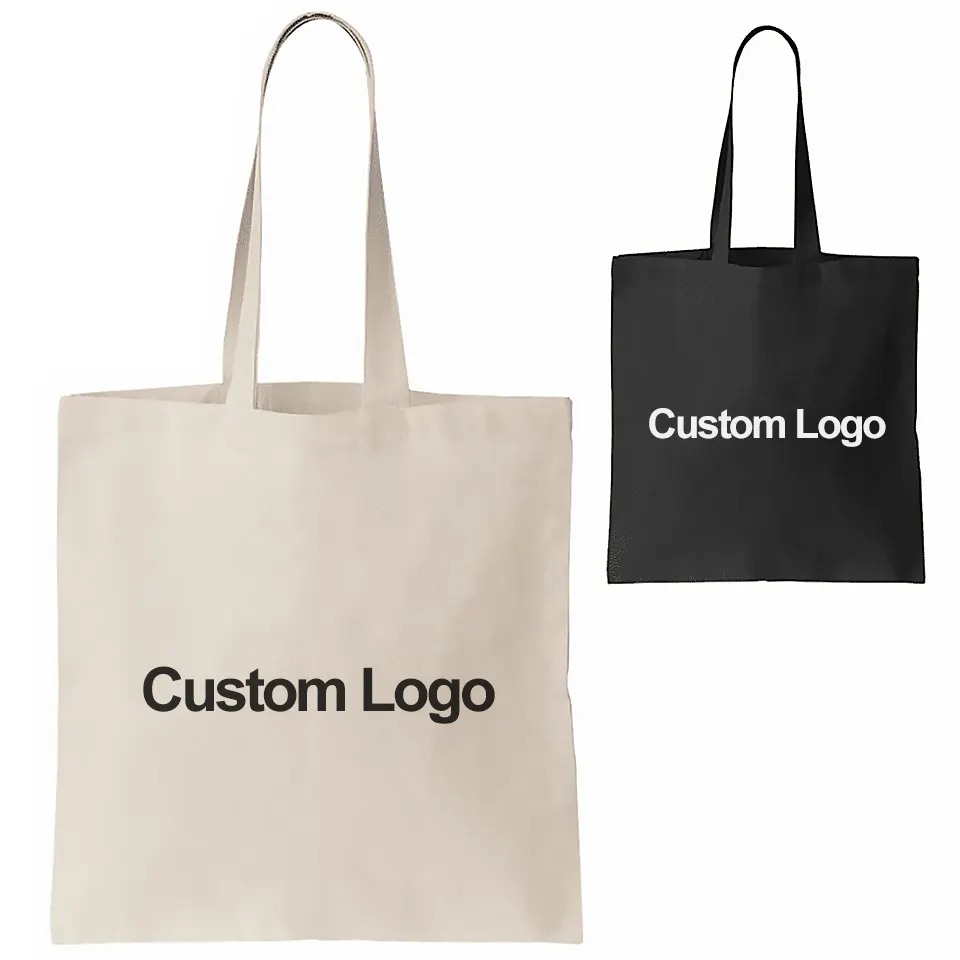 wholesale personalized linen jute fashion Large reusable women's canvas shopping tote bags with custom printed logo