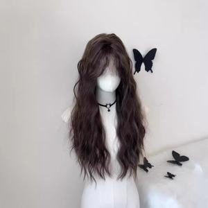 Rouleau de laine française "Little Lamb Roll", affichage personnalisé du visage, petite frange moelleuse, ensemble de cheveux bouclés naturels, perruque entière - Product Image 1