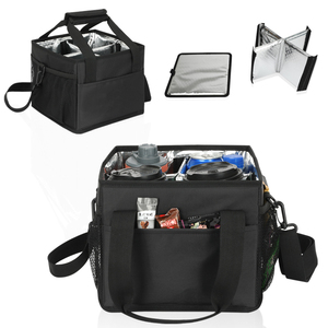 Cách điện Polyester ăn trưa & đồ uống lưu trữ túi sọc du lịch ngoài trời bãi biển dã ngoại bia Giao hàng tàu sân bay cho cuộc phiêu lưu ngoài trời - Product Image 3