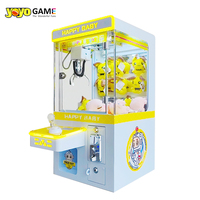 Mini machine à griffes pour enfants, en plastique, pour arcade, vente en gros, prix bas, boîtier métallique blanc, autocollant personnalisé, machine à griffes de table portable