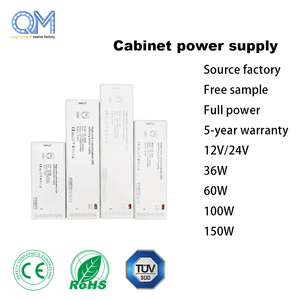 Alimentation électrique pour meubles et armoires 12V 24V, <span class=keywords><strong>transformateur</strong></span> <span class=keywords><strong>LED</strong></span> 24W 36W 60W 100W 150W, alimentation à découpage - Product Image 2