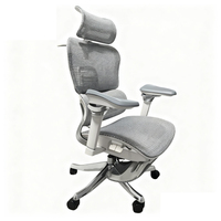 Chaise de bureau de direction moderne, confortable, en maille, ergonomique, pivotante, inclinable, avec repose-pieds