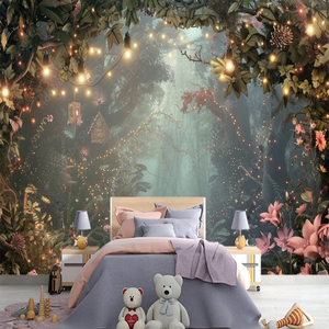 Naturaleza y paisaje tela bosque calcomanía <span class=keywords><strong>pared</strong></span> mural <span class=keywords><strong>3D</strong></span> interiores dormitorio papel tapiz <span class=keywords><strong>para</strong></span> niños - Product Image 2