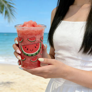 Vaso de Plástico Transparente para Bebidas, Té de Burbujas, Café, con Tapa, Personalizado con Logotipo, Desechable, al por Mayor, 8, 12, 16, 32 oz - Product Image 2