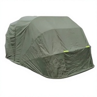 Abri de voiture portable 5,5 m, robuste, pliable, imperméable, avec structure en acier galvanisé et bâche Oxford 600D, garage extérieur pour voiture
