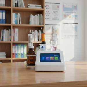 TOP TESTER ASTM D2896 Tam Otomatik TAN <span class=keywords><strong>TBN</strong></span> Analizörü Potansiyometrik Titrasyon Modeli TP-6696 OEM 2 Yıl Garantili - Product Image 3