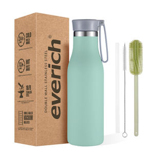 Sans BPA, bouteille sous vide à double paroi de 18oz avec couvercle de poignée, bouteille d'eau isolée sous vide à bouche moyenne - Product Image 3