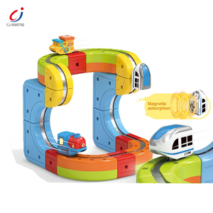 Set di Blocchi da Costruzione con Pista Magnetica Chengji, Giocattolo Educativo Montessori, Trenino Elettrico a Levitazione, Gioco Fai-da-Te con Pista - Product Image 1