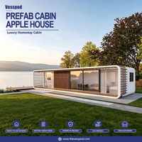 Maison en acier préfabriquée modulaire au design moderne, étanche, écologique et durable, prête à l'emploi pour hôtel, bureau, structure en acier