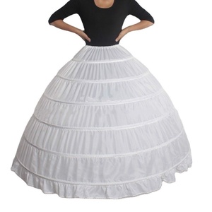Sottogonna da Sposa Bianca in Crinolina con 4-6 Cerchi, Disponibile all'Ingrosso, per Donna - Product Image 3